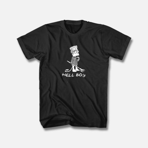 Hell Boy Bart Simsons T Shirt