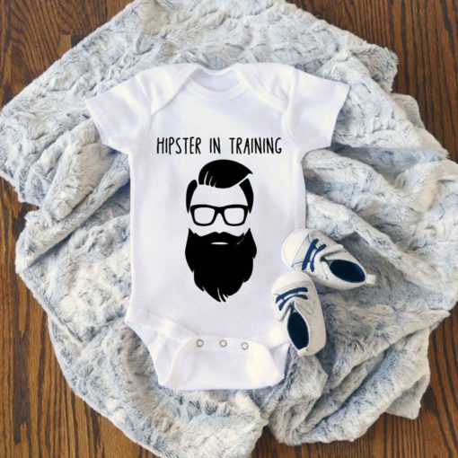 Hipster In Training Baby Onesie