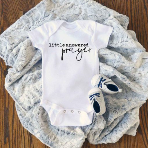 Little Answered Prayer Baby Onesie