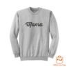 Mama Baseball Font Sweatshirt