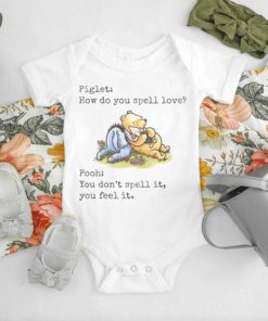 Piglet and Pooh How Do You Spell Love Baby Onesie