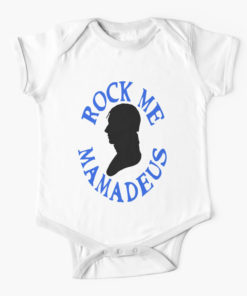 Rock Me Mamadeus Baby Onesie
