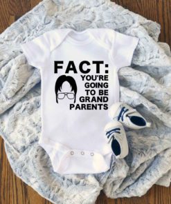 THE OFFICE FACT Youre Going to be Grandparents Baby Onesie