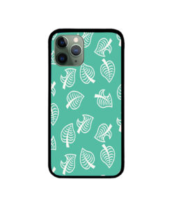 Animal Crossing New Horizon Inspired Leaf Pattern iPhone Case