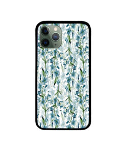 Blue Branches Pattern iPhone Case