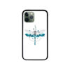 Blue Geometric Dragonfly iPhone Case