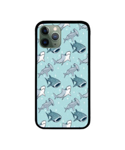Cute Shark Pattern iPhone Case