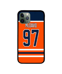 Edmonton Oilers Connor McDavid Home Jersey Back iPhone Case