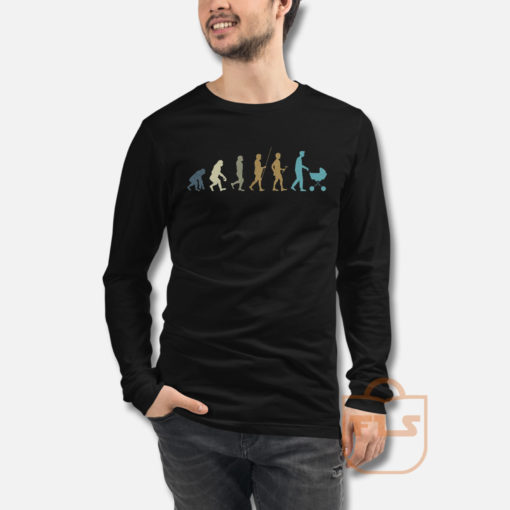 Funny Dad Evolution Long Sleeve