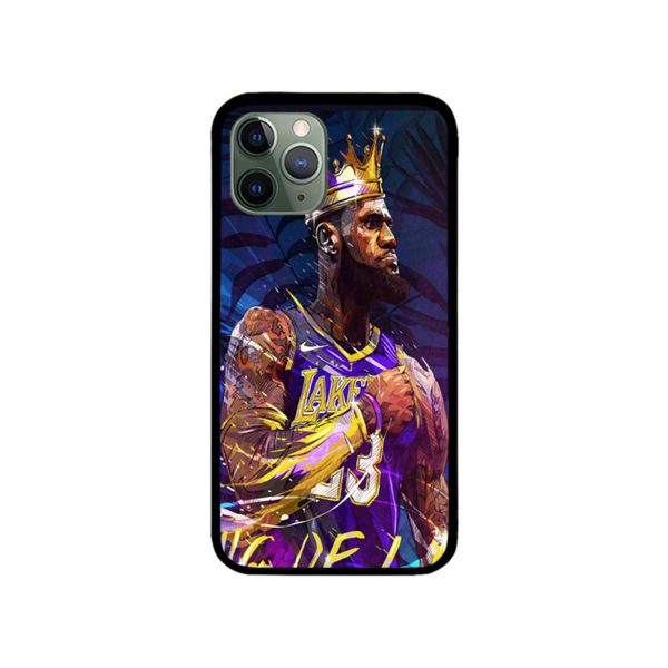 King Lebron James at the Lakers iPhone Case