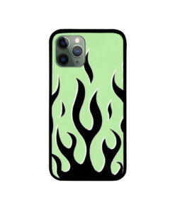 Neon Flames iPhone Case