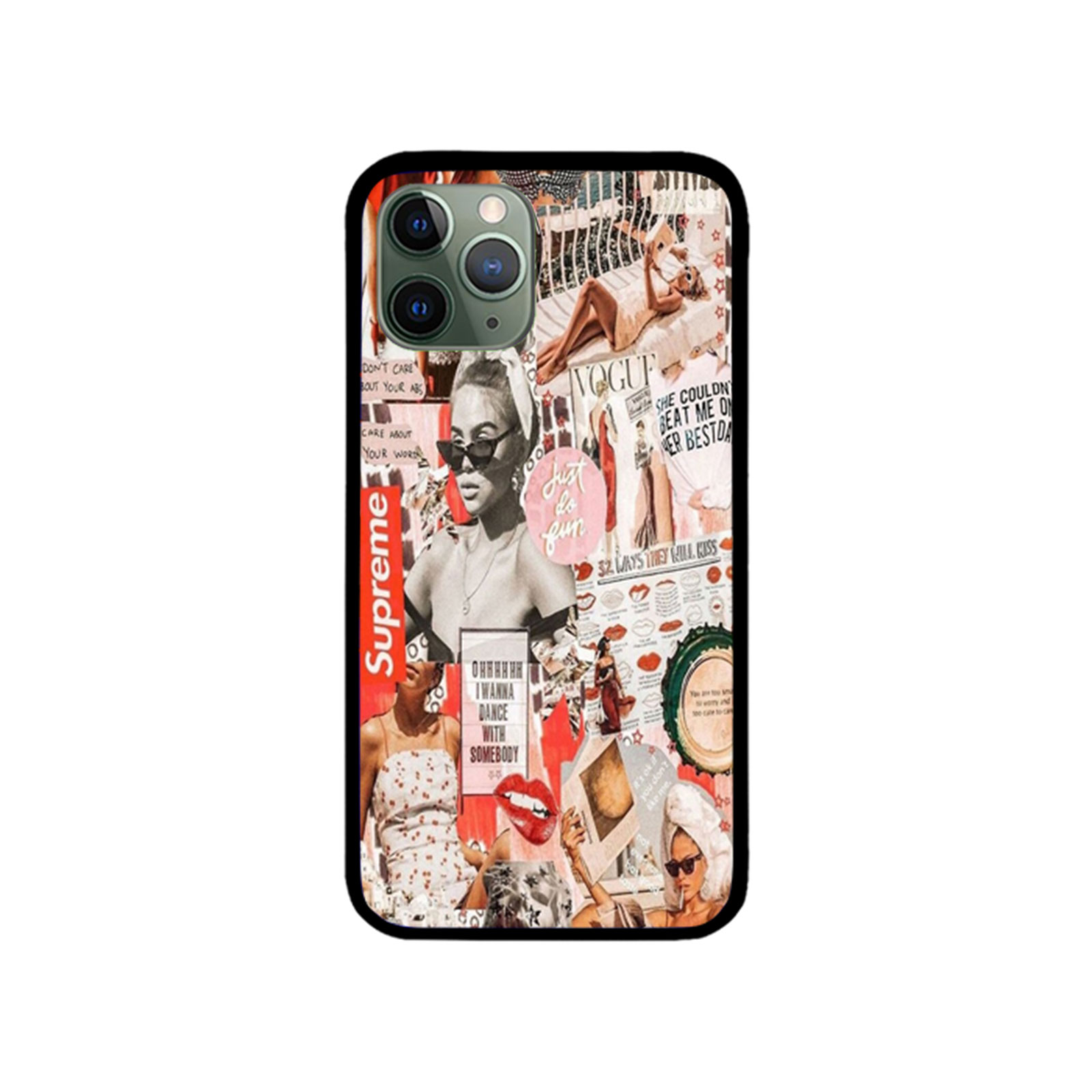 red supreme phone case