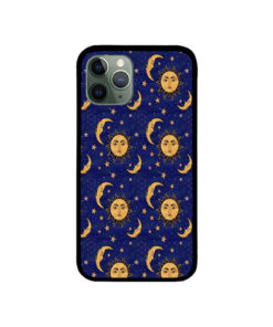 Vintage moon and sun stars celestial iPhone Case