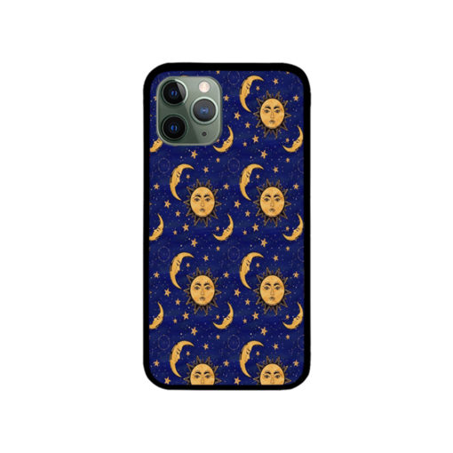 Vintage moon and sun stars celestial iPhone Case