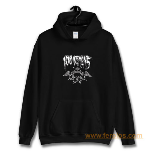 100 Demons Hardcore Punk Band Hoodie