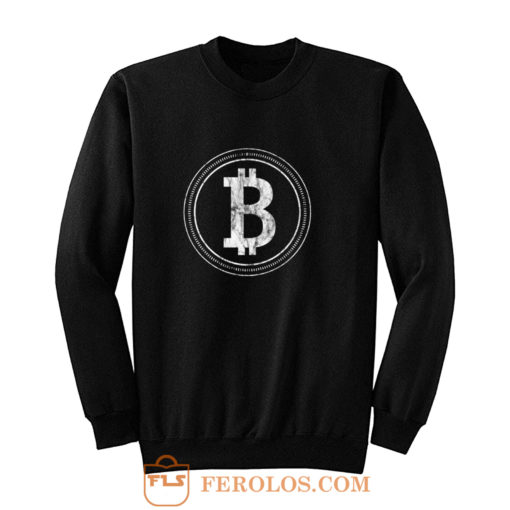 Bitcoin Blockchain Cryptocurrency Electronic Cash Mining Digital Gold Log In Sweatshirt