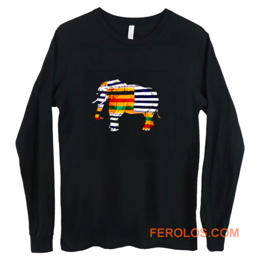 Black Pride Melanin Elephant Long Sleeve