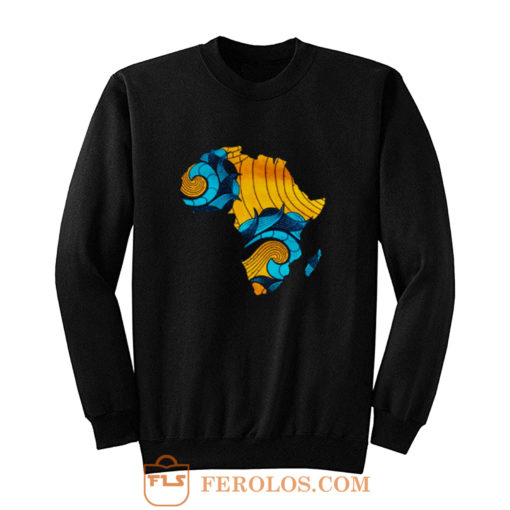 Black Pride Melanin Map Of Africa Sweatshirt