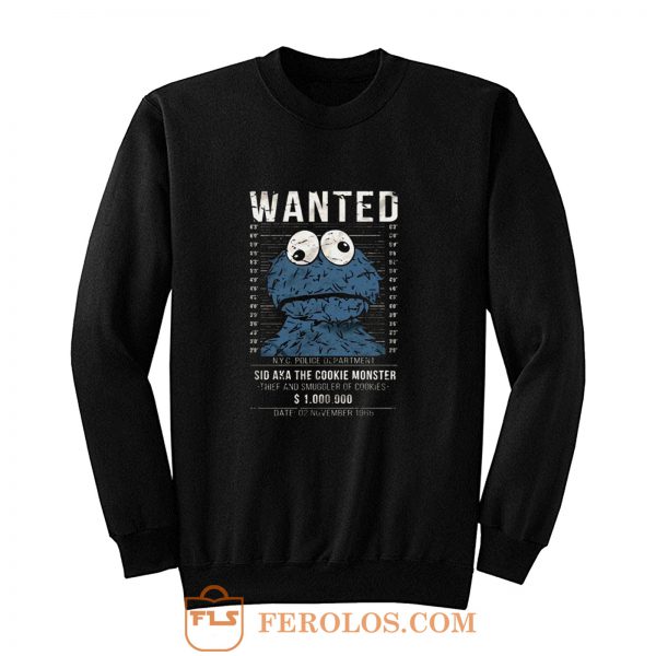 Cookie Smuggler Monster Funny Sweatshirt