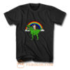 Corgi Riding T Rex Dinosaur T Shirt