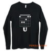 Funny Hidden Message Guitar Long Sleeve