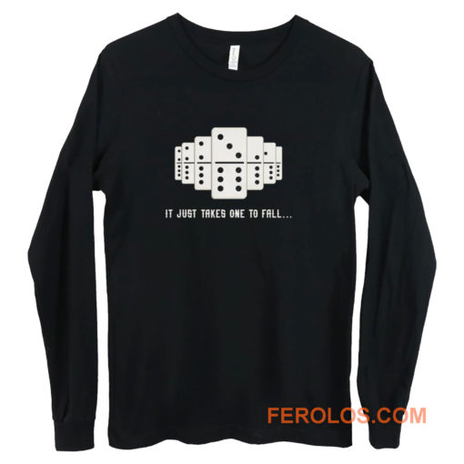 It Just Takes One To Fall Tiles Puzzler Game Long Sleeve