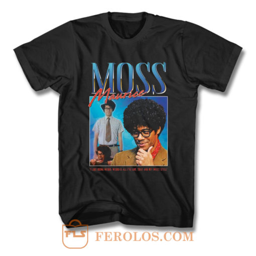Moss Maurice Homage Nerd Geek T Shirt