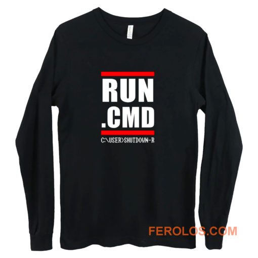 RUN CMD Computer Programmer Long Sleeve