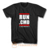 RUN CMD Computer Programmer T Shirt