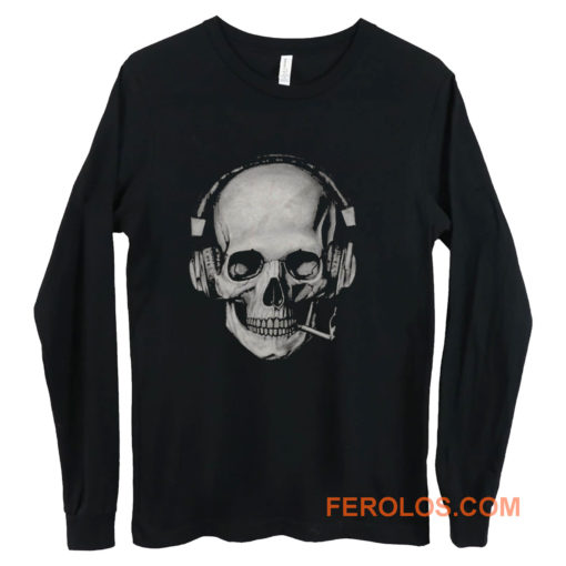 Smoking Skull Long Sleeve