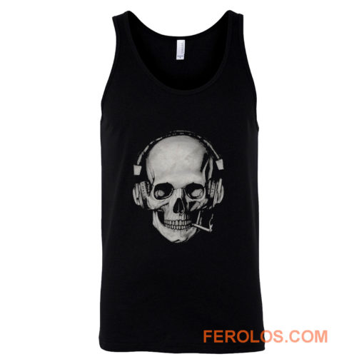 Smoking Skull Tank Top