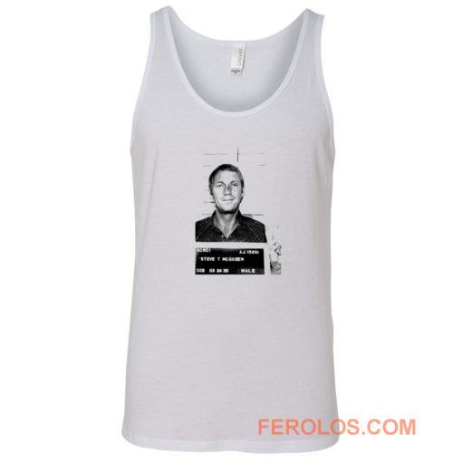 Steve Mcqueen Mugshot Tank Top