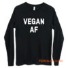 Vegan AF Slogan Long Sleeve