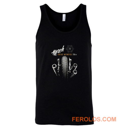 Vintage Motorcycle Black Mach 4 Tank Top