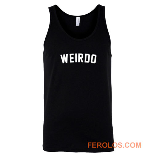 Weirdo Slogan Tank Top