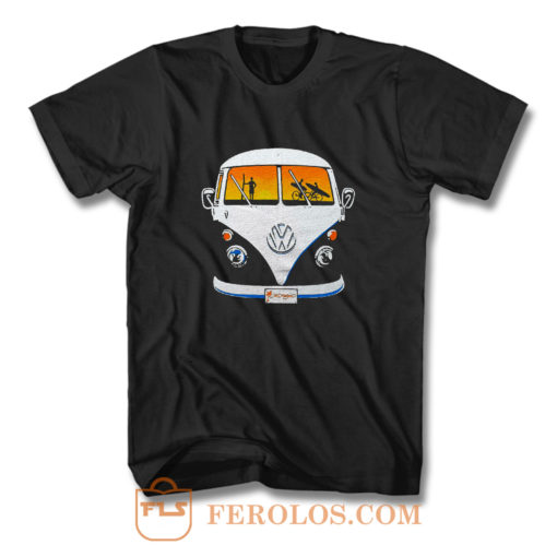 Beach Camper Cool Van Veedub Car Inspired Camping Vanagon T Shirt