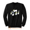 Cats Playing On Musical Notes Sweatshirt
