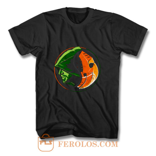 Deathstroke Arrow YinYang T Shirt