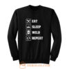 Eat Sleep Weld Repeat Sweatshirt