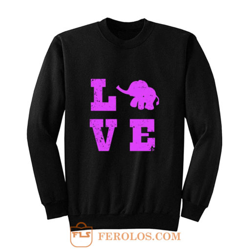 Elephants Love Elephant Lover Sweatshirt