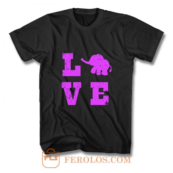 Elephants Love Elephant Lover T Shirt