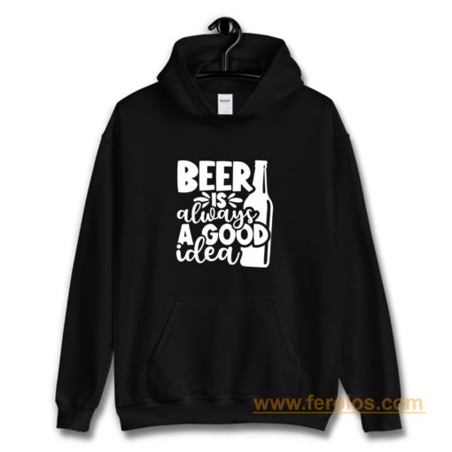 Fathers Day Gift Birthday Gift For Dad Beer Is Always A Good Idea Dad Birthday Ringer Hoodie