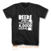 Fathers Day Gift Birthday Gift For Dad Beer Is Always A Good Idea Dad Birthday Ringer T Shirt