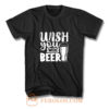 Fathers Day Wish You Were Beer Dad T Shirt