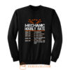 Funny Mechanic Hourly Rate Sweatshirt