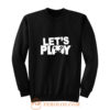 Gaming Hoody Boys Girls Kids Childs Lets Play Sweatshirt