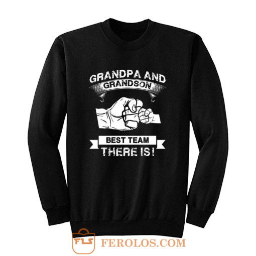 Grandpa and Grandson New Grandfather Sweatshirt