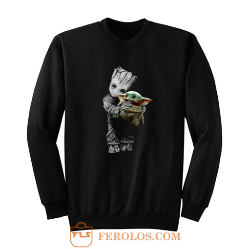 Groot Mashup Baby Yoda The Mandalorian The Child Sweatshirt