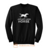 Jockey Less Horse Running Horse Sweatshirt