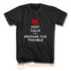 Keep Calm and Prepare For Trouble LADY FIT Pokemon Go Nintendo T Shirt